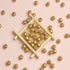 300pcs 10mm Gold Wood Beads Round Ball Wooden Loose Beads for Necklace Bracelet Home Decor (3mm Hole)...