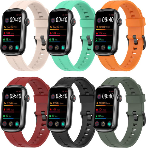 Wrist Strap Compatible for MorePro HM08 Fitness Tracker Watch Band, Replacement Soft Silicone Wristband Sport Strap for MorePro HM08 Fitness Track...