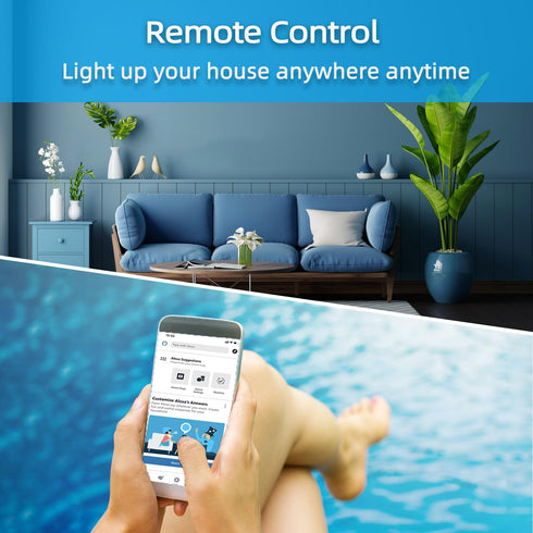 YNF Smart Light Switch, Single Pole, Needs Neutral Wire, 2.4GHz Wi-Fi Light Switch Compatible with Alexa and Google Home, Voice Control and Timer ...