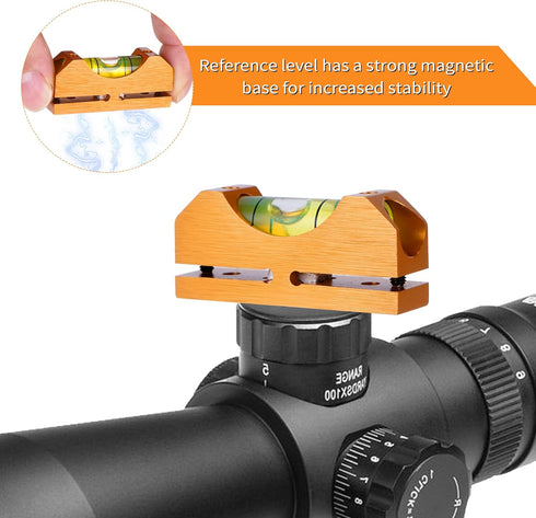 Scope Leveling Kit, Magnetic Universal Leveling Tool, Precision Leveling Bubble Clips for Equipment Repair and Maintenance...