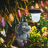 Gray Resin Thinking Gnome Troll Sculpture, Garden Statue Decor for Outdoor Patio Halloween, Christmas Decorations, Parties and Events...