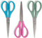 U Brands U-Eco 8“ Scissors, Set of 3, Assorted Brights, Patented Concave Blade Technology (6607U01-24)...