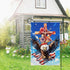 4th of July Patriotic Garden Flag Cross and Eagle Double Sided American Flag Memorial Independence Day Outside Small Yard Decoration (12 x 18 Inch...