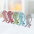 3D Fish Teething Toys for Babies 0-6 Months Baby Teether Ring 100% Silicone, Infant Newborn Toys for Teething Relief, Brain Development for Babies...