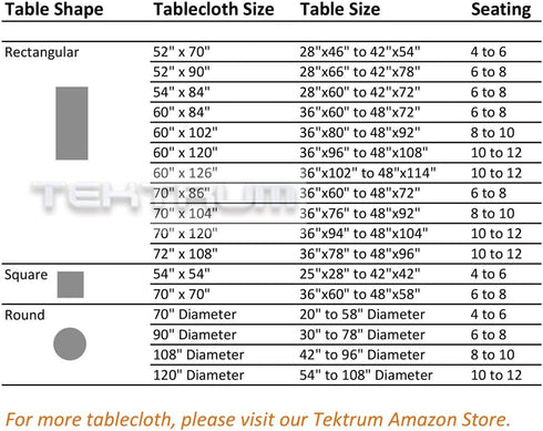 Tektrum Heavy Duty 70 inch Round Damask Jacquard Tablecloth Table Cover - Waterproof/Spill Proof/Stain Resistant/Wrinkle Free - Great for Banquet,...