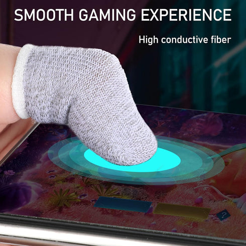 Geyoga 40 Pieces Gaming Finger Sleeve for Thumb Sleeves Mobile Gaming Finger Protector(Mixed Colors)...