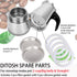 2 Cup Stovetop Espresso Coffee Maker Replacement Parts for Stainless Steel Moka Pot 2 Pcs Filter with 4 Pcs Silicone Gasket Seals...