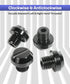 4 Pcs M10x1.25 Screws Bolts,Car Accessories Left and Right Motorcycle Mirror Hole Plugs Screw,Universal Fit for FZ-07 FZ-09 MT-07 MT-09FZ CRF250 C...