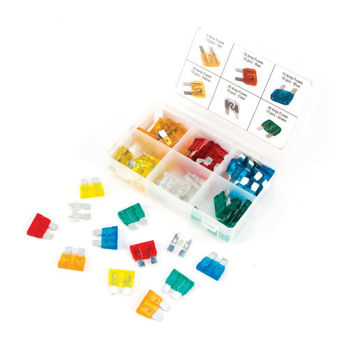 Performance Tool W5373 60-Piece Standard Fuse Assortment With Wide Range of Amp Ratings (5A, 10A, 15A, 20A, 25A, and 30A)....
