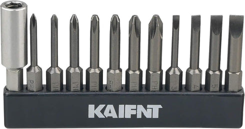 K456 Impact Phillips/Slotted Power Bit Set with Magnetic Bit Holder, 1/4-Inch Hex Shank, 12-Piece...