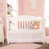 EVERYDAY KIDS 2 Pack Fitted Girls Crib Sheet, 100% Soft Breathable Microfiber Baby Sheet, Fits Standard Size Crib Mattress 28in x 52in, White and ...