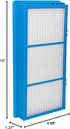 LifeSupplyUSA True HEPA Filter Replacement Compatible with Holmes HAPF30AT Aer1 Total HAP242-NUC Air Purifier...