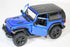 KiNSMART 2018 Jeep Wrangler Rudicon Hard Top Blue 5" 1:34 Scale Die Cast Metal Model Toy w/ Pullback Action...