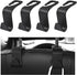 4 PCS Car Seat Headrest Hooks, Auto Seat Hook Hangers Storage Organizer, Back Seat Hanger for Car Handbag Clothes Coats Grocery Bags, Universal In...