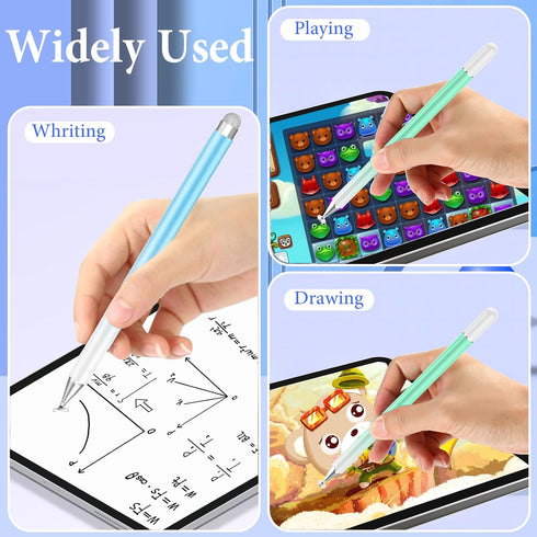 Stylus Pens for Touch Screens, 2 in 1 Magnetic Disc Stylus Pen for iPad with Magnetic Cap, Tablet iPad Pencil Compatible with iPhone/iPad/Android/...