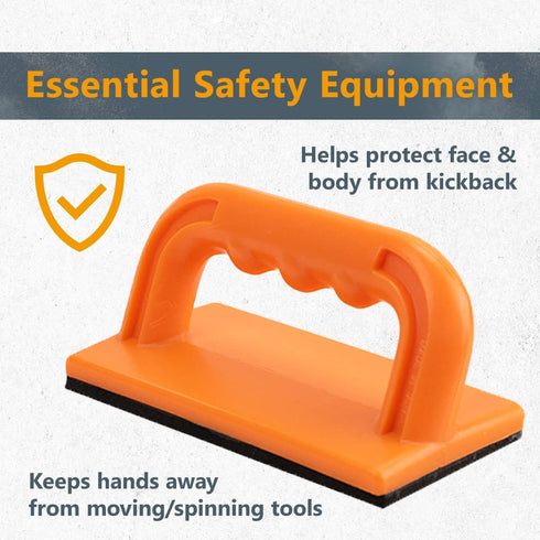 POWERTEC 71032 Safety Push Block Set for Woodworking, Table Saws, Jointers and Router Tables, Orange Color, 2-Pack...