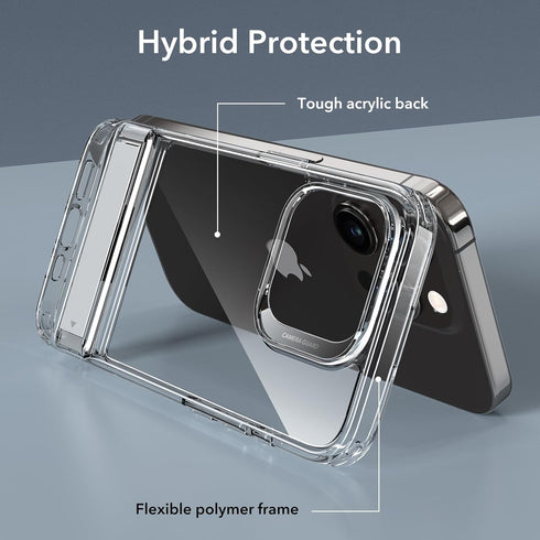 ESR for iPhone 15 Pro Case, Metal Kickstand Case, 3 Stand Modes, Military-Grade Drop Protection, Supports Wireless Charging, Slim Back Cover with ...
