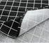 Bringsine Fashion Classic Rectangular Cotton Linen Table Cloth Black Check Tablecloth Vintage Dinner Picnic Home Deco(Square, 36 X 36 Inch)...