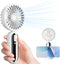 Usb Handheld Fan Portable,Battery Powered Fan with Led Display,Speed Wind Adjustable Slider Travel Fan, 60° Folding Table Fan with Base,Quiet Pers...