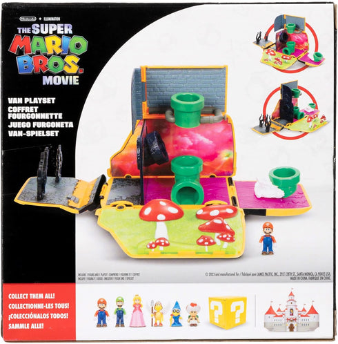 THE SUPER MARIO BROS. MOVIE – Van Playset with 1.25” Mini Mario Figure...