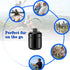 Pill Holder Keychain Container,Portable Aluminium Alloy Waterproof Pill Boxes for Purse Pocket,Small Pill Cases for Outdoor Travel Camping Daily U...