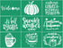 Autumn Adhesive Stencils Reusable Silk Screen Stencils Pumpkins Fall Wooden Sign Thanksgiving Painting Stencils Mesh Transfers for Crafts on Wood/...