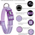 Reflective Nylon Padded Dog Collar Adjustable Soft Pet Collars with Quick Release Buckle for Small Medium Large Dogs (Lavender, 13-19 inch)...