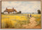 JCSMHVLA Natural Rustic Wall Art Spring Landscape Prints Country Wildflower Landscape Painting Spring Flower Farmhouse Landscape Canvas Wall Art C...