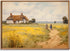 JCSMHVLA Natural Rustic Wall Art Spring Landscape Prints Country Wildflower Landscape Painting Spring Flower Farmhouse Landscape Canvas Wall Art C...