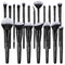 19Pcs ULTRA SOFT Black labeled DENSE HAIR Makeup Brushes set Contains large powder Flat Foundation Ultimate Blending Make up Brush set Blush Face ...