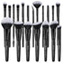 19Pcs ULTRA SOFT Black labeled DENSE HAIR Makeup Brushes set Contains large powder Flat Foundation Ultimate Blending Make up Brush set Blush Face ...