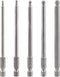 5Pcs Ball End Metric Hex Bit Set 100 mm/4 Inch Length S2 Steel Magnetic Ball End Hex Screwdriver Bit Set with 1/4 Inch Hex Shank, 2.5MM 3MM 4MM 5M...