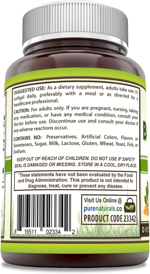 Pure Naturals Boswellia Extract | 500 Mg | 120 Softgels Supplement | Non-GMO | Gluten Free...