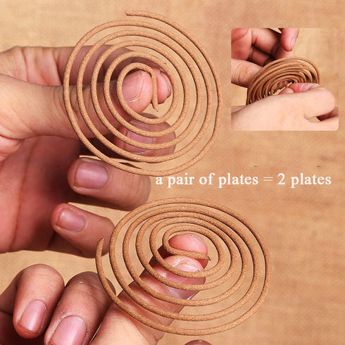 Sandalwood Coils Incense Natural 48 Pieces for Incense Holder Burner Home Decor Indoor Aroma 4 Hours...