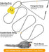 2PCS Interactive Cat Feather Toys, Retractable Mouse Teaser Toy, Home Alone Hanging Cat Toys for Bored Indoor Cats Kitten Play Chase Exercise, Kit...