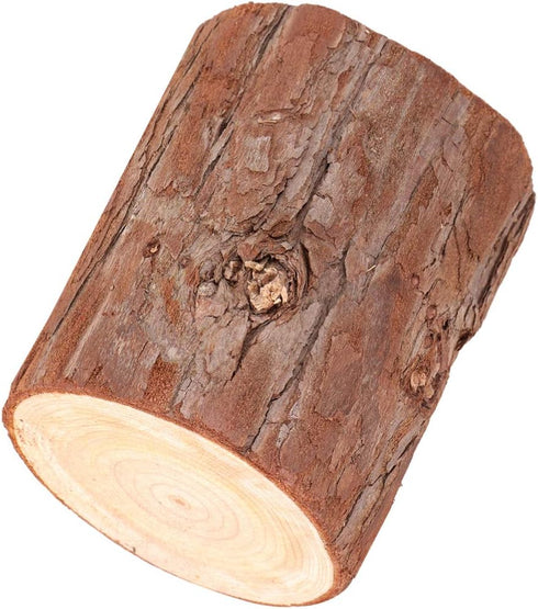 EXCEART Tree Stump Round Wood Stump Flower Bark Holder Flower Arrangement Stand Place Card Wooden Holder Plant Rack Stand for Garden Household Liv...