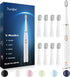 7AM2M Sonic Electric Toothbrush for Adults and Kids- High Power Rechargeable Toothbrushes with 8 Brush Heads,5 Adjustable Modes, Built-in 2-Minute...