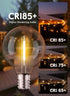 G40 Led Replacement Light Bulbs 1W Shatterproof Globe Bulb fits E12 Candelabra Screw Base, 1.5 Inch Dimmable Light Bulbs for Indoor Outdoor String...