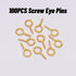 Key Chains 100Pcs Key Chain Rings Kit with Open Jump Ring & Screw Eye Pins,Keychain Accessories for Jewelry Crafts Keychains Making Supplies...