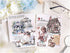 Vintage Aesthetic Washi Stickers Book, 24 Sheets Die-Cut Sticker Book with Ancient Flower Roll Theme for Phone Scrapbook Junk Journal Collage DIY ...