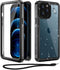 WIFORT for iPhone 12 Pro Max Waterproof Case Built-in Screen Protector Water Resistant Cover Protective Drop Protection Hard, Shockproof Full Body...