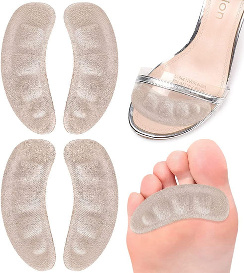 Ball of Foot Cushions for High Heels, Non-Slip Comfortable Forefoot Pads Metatarsal Pads All Day Pain Relief, Toe Cushions for Forefoot - 2Pairs (...