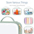 PACKISM TSA Approved Toiletry Bag - Clamshell Closing Clear Makeup Bags with Handle, Laurel Green, Quart-sized Clear Travel Bags for Toiletries, C...
