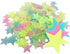 204PCS 1.2" Glow in The Dark Luminous Stars Fluorescent Noctilucent Plastic Wall Stickers Decals for Home Ceiling Wall Baby Kids Bedroom (Multi-Co...