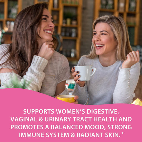Women’s Probiotics, 100 Billion CFU, 18 Strains, Prebiotics, Cranberry, VB6 & VC, Mood, Vaginal & Urinary Tract Health, Shelf Stable, 60 Delayed R...