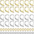 TOAOB 120pcs 18K Gold Plated Leverback Earwires French Earring Hooks Gold and Silver Stainless Steel Colors 10x15mm Interchangeable Dangle Ear Wir...