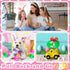 Ganowo 12PCS Prefilled Easter Eggs with Pull-Back Rabbit Carrot Easter Surprise Eggs Car Toys for Easter Party Favor...