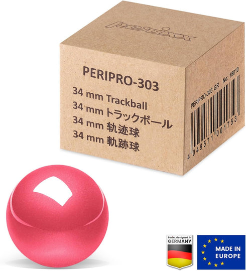 Perixx PERIPRO-303 1.34 Inches Trackball - Replacement Ball for M570, PERIMICE-517/520/717/720, and Other Compatible Trackball Mouse (Pink)...