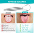2 Pack Metal Tongue Scraper for Adults, Stainless Steel Tongue Cleaner with Travel Case, Reusable Tongue Scraper for Oral Care...