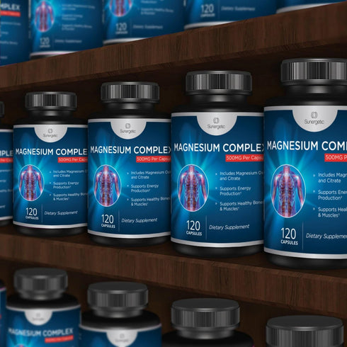 Premium Magnesium Citrate Capsules – Powerful 500mg Magnesium Oxide & Citrate Supplement – Helps Support Healthy Bones, Muscles, Teeth, Energy & R...